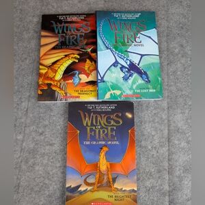 Wings of Fire Graphic Novels - Bright Colorful Dragon Covers 3 Book Lot
